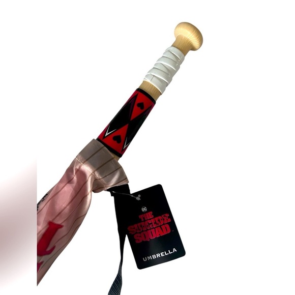 DC The Suicide Squad - Harley Quinn Baseball Bat Handle Umbrella - BNWT 🤡☂️ - Picture 8 of 9